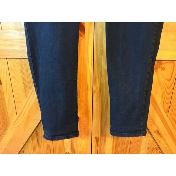 Anthropologie Pilcro High Rise Dark Wash Denim Zip Legging Shimmer Size 28 (8839 - Picture 3 of 7